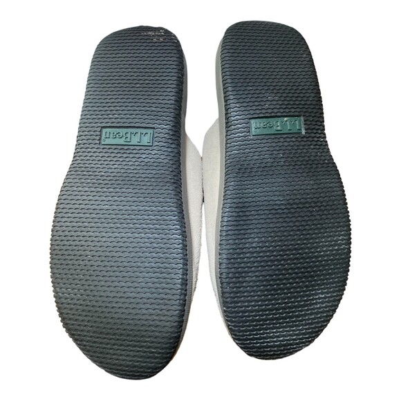 LL Bean Light Gray Suede Leather Slide Slip-On Mule Sandals Women’s 8.5 - Picture 11 of 12